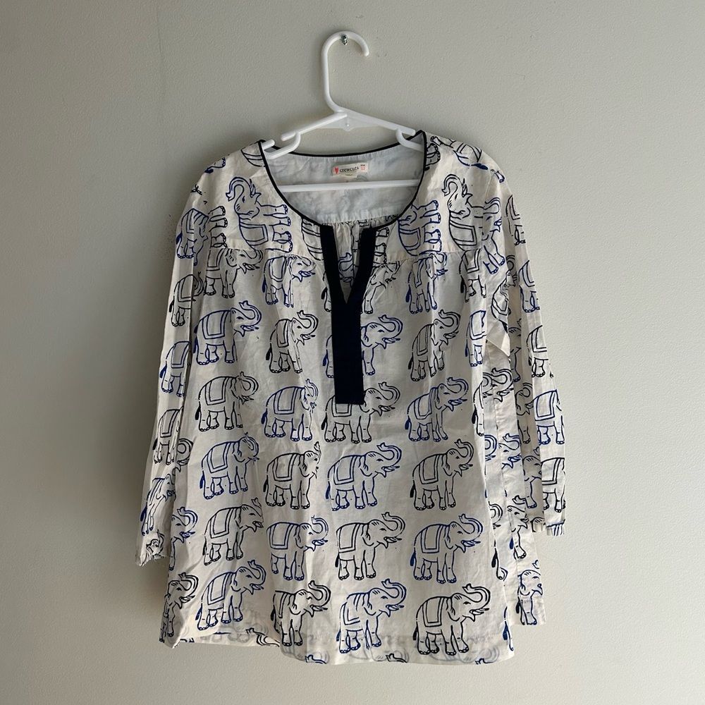 crewcuts Girls (12) White Elephant Blouse